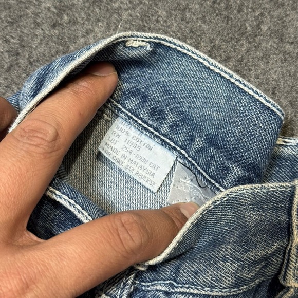 VTG 90s JCPenney Womens Utility Taper Jeans Size 6 (24x24.5) Distressed Grunge - Picture 4 of 11